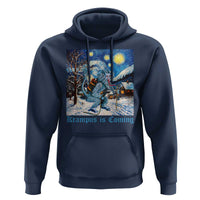 Krampus Is Coming Hoodie Spooky Christmas Starry Night