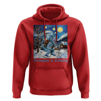 Krampus Is Coming Hoodie Spooky Christmas Starry Night
