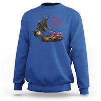 Christmas Krampus Sweatshirt He Knows If You've Been Naughty - Wonder Print Shop
