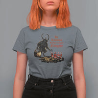 Christmas Krampus T Shirt For Women He Knows If You've Been Naughty - Wonder Print Shop
