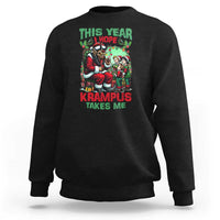 Christmas Krampus Sweatshirt This Year I Hope Krampus Takes Me - Wonder Print Shop