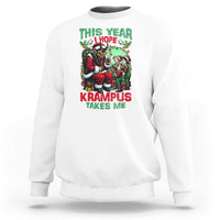 Christmas Krampus Sweatshirt This Year I Hope Krampus Takes Me - Wonder Print Shop