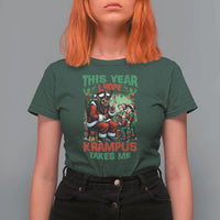 Christmas Krampus T Shirt For Women This Year I Hope Krampus Takes Me - Wonder Print Shop