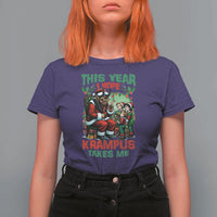 Christmas Krampus T Shirt For Women This Year I Hope Krampus Takes Me - Wonder Print Shop