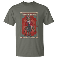 Funny Christmas T Shirt Forget Santa I Want Krampus - Wonder Print Shop