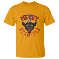 Funny Christmas Krampus Pug Dog T Shirt Merry Krampug Cute Pug Satan - Wonder Print Shop