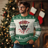 Funny Xmas Krampus Pug Dog Ugly Christmas Sweater Merry Krampug Cute Pug Satan - Wonder Print Shop