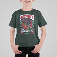 Christmas Krampus Cat T Shirt For Kid Meowy Krampuss Black Cat - Wonder Print Shop