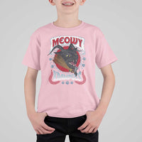 Christmas Krampus Cat T Shirt For Kid Meowy Krampuss Black Cat - Wonder Print Shop