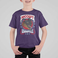 Christmas Krampus Cat T Shirt For Kid Meowy Krampuss Black Cat - Wonder Print Shop
