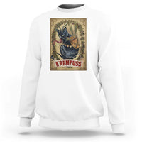 Krampus Cat Sweatshirt Krampuss Black Cat Vintage Horror Christmas - Wonder Print Shop