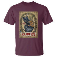 Krampus Cat T Shirt Krampuss Black Cat Vintage Horror Christmas - Wonder Print Shop