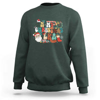 In My Christmas Era Retro Groovy Sweatshirt - Wonder Print Shop