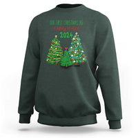 First Christmas As A family Of Three Sweatshirt - Wonder Print Shop