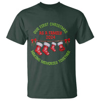 First Christmas As A family T Shirt Making Memories Together Xmas 2024 - Wonder Print Shop