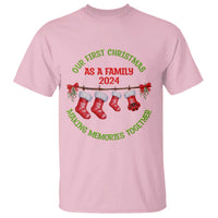 First Christmas As A family T Shirt Making Memories Together Xmas 2024 - Wonder Print Shop