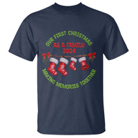 First Christmas As A family T Shirt Making Memories Together Xmas 2024 - Wonder Print Shop