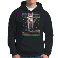 Christmas Hoodie Santa Claus Gun Click Click Sing Fa La La La - Wonder Print Shop