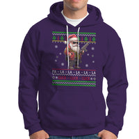 Christmas Hoodie Santa Claus Gun Click Click Sing Fa La La La - Wonder Print Shop