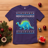 Menorasaurus Menorah Dino Hanukkah Dinosaur T Shirt - Wonder Print Shop