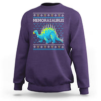 Menorasaurus Menorah Dino Hanukkah Dinosaur Sweatshirt - Wonder Print Shop