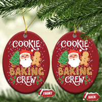Xmas Baking Crew Christmas Ornament Cute Cookie Santa Gingerbread - Wonder Print Shop