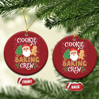 Xmas Baking Crew Christmas Ornament Cute Cookie Santa Gingerbread - Wonder Print Shop