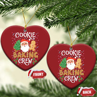 Xmas Baking Crew Christmas Ornament Cute Cookie Santa Gingerbread - Wonder Print Shop