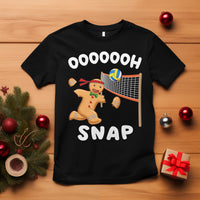 Christmas Sport T Shirt Volleyball Player Gingerbread Man Blocker Oh Snap - Wonder Print Shop