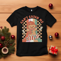 Christmas T Shirt Skateboarding Gingerbread Boy Can't Catch Me - Wonder Print Shop