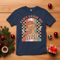 Christmas T Shirt Skateboarding Gingerbread Boy Can't Catch Me - Wonder Print Shop