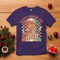 Christmas T Shirt Skateboarding Gingerbread Boy Can't Catch Me - Wonder Print Shop