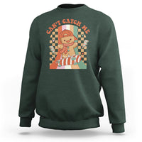 Christmas Sweatshirt Skateboarding Gingerbread Boy Can't Catch Me - Wonder Print Shop