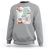 Christmas Sweatshirt Vintage Pink Santa Claus Ho Ho Ho - Wonder Print Shop