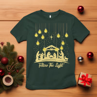 Follow the Light Christ Chrsitmas Light T Shirt - Wonder Print Shop