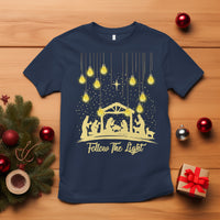 Follow the Light Christ Chrsitmas Light T Shirt - Wonder Print Shop