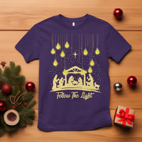 Follow the Light Christ Chrsitmas Light T Shirt - Wonder Print Shop