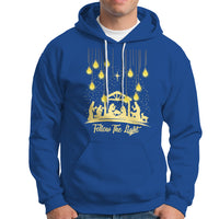Follow the Light Christ Chrsitmas Light Hoodie - Wonder Print Shop