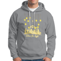 Follow the Light Christ Chrsitmas Light Hoodie - Wonder Print Shop