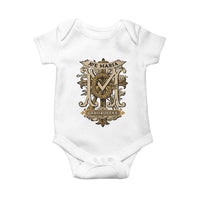 Ave Maria Baby Onesie Gratia Plena Blessed Mother Mary Hail