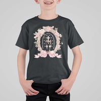 Ave Maria T Shirt For Kid Miraculous Medal Blessed Mother Mary Hail - Wonder Print Shop