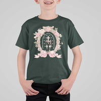Ave Maria T Shirt For Kid Miraculous Medal Blessed Mother Mary Hail - Wonder Print Shop