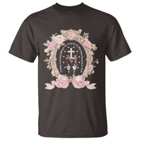 Ave Maria T Shirt Miraculous Medal Blessed Mother Mary Hail - Wonder Print Shop