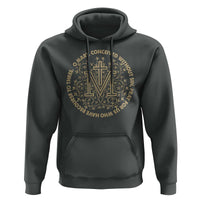 Marian Catholic Ave Maria Hoodie Miraculous Medal Blessed Mother Mary Hail