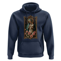 Marian Catholic Ave Maria Hoodie Blessed Mother Mary Hail Vintage Aesthetic