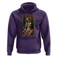 Marian Catholic Ave Maria Hoodie Blessed Mother Mary Hail Vintage Aesthetic