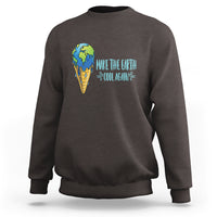 Earth Day Sweatshirt Make The Earth Cool Again Funny Melting Ice Cream - Wonder Print Shop