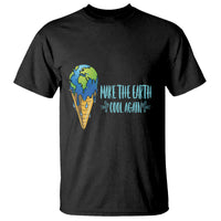 Earth Day T Shirt Make The Earth Cool Again Funny Melting Ice Cream - Wonder Print Shop