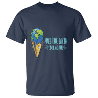 Earth Day T Shirt Make The Earth Cool Again Funny Melting Ice Cream - Wonder Print Shop