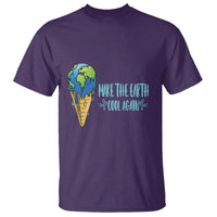 Earth Day T Shirt Make The Earth Cool Again Funny Melting Ice Cream - Wonder Print Shop